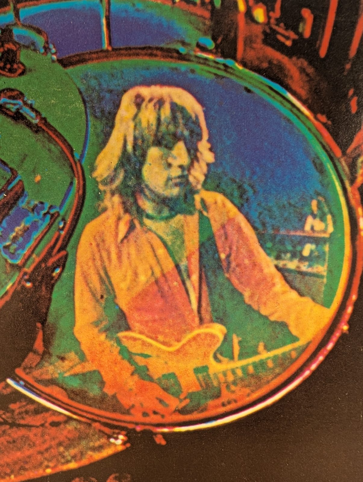 Detail from the Undead gatefold — Alvin Lee in psychedelic color
